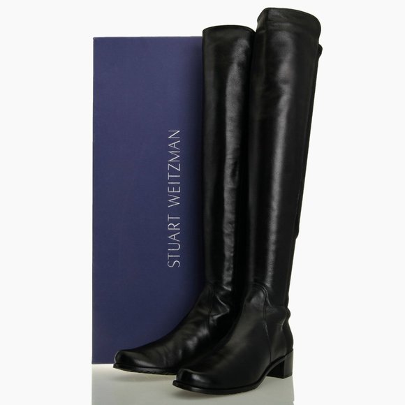 stuart weitzman black nappa
